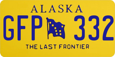 AK license plate GFP332