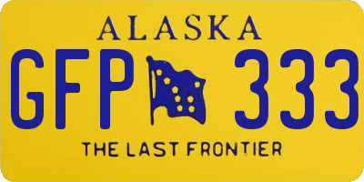 AK license plate GFP333