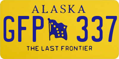 AK license plate GFP337