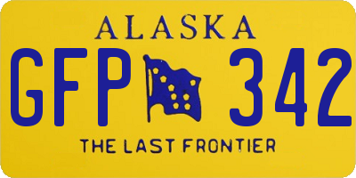 AK license plate GFP342