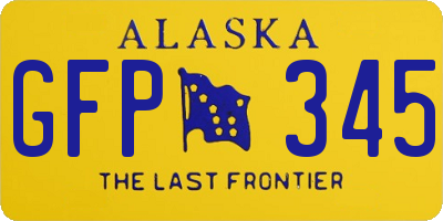 AK license plate GFP345