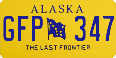 AK license plate GFP347