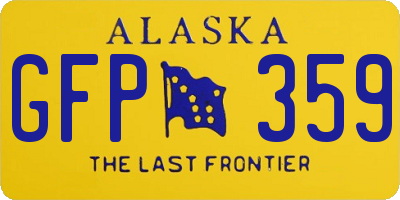 AK license plate GFP359