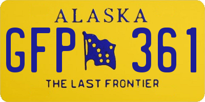 AK license plate GFP361