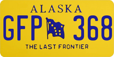 AK license plate GFP368
