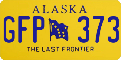 AK license plate GFP373