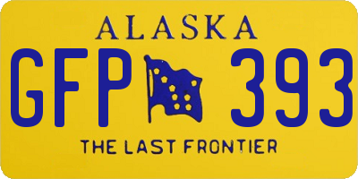 AK license plate GFP393