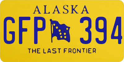 AK license plate GFP394