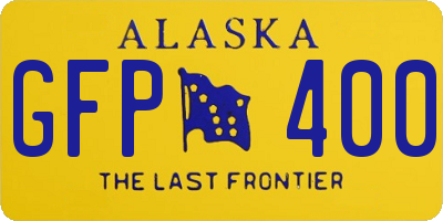 AK license plate GFP400
