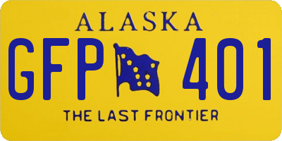 AK license plate GFP401