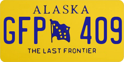 AK license plate GFP409