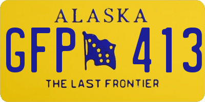 AK license plate GFP413