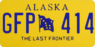 AK license plate GFP414