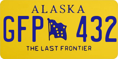 AK license plate GFP432