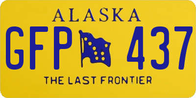 AK license plate GFP437