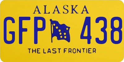 AK license plate GFP438
