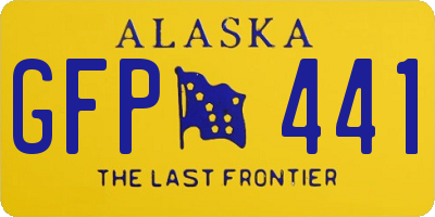 AK license plate GFP441
