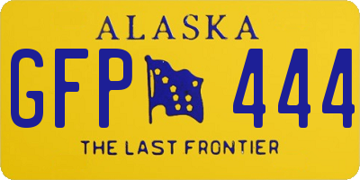 AK license plate GFP444