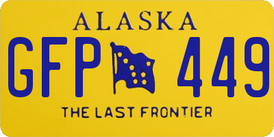 AK license plate GFP449