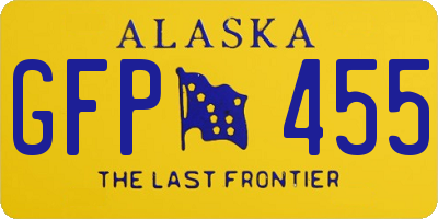 AK license plate GFP455