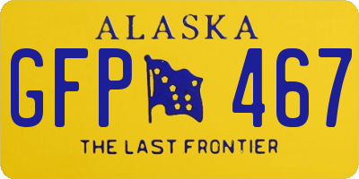 AK license plate GFP467