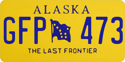 AK license plate GFP473