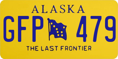AK license plate GFP479