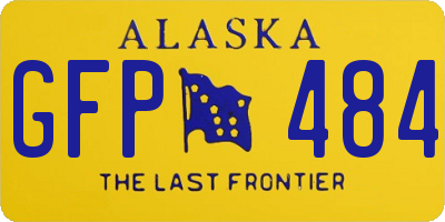 AK license plate GFP484