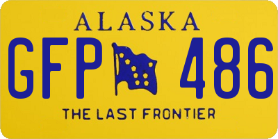 AK license plate GFP486