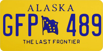 AK license plate GFP489