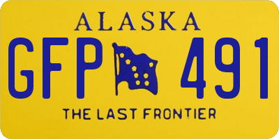 AK license plate GFP491