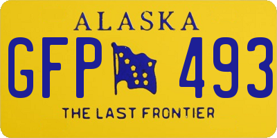 AK license plate GFP493