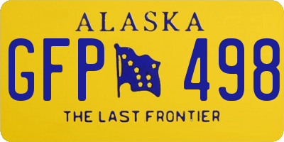 AK license plate GFP498
