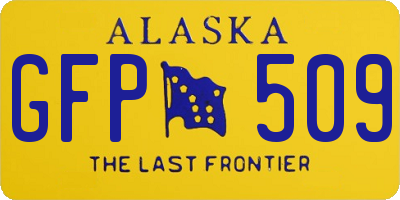 AK license plate GFP509