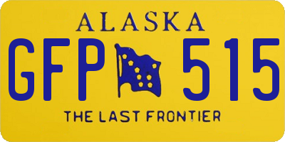 AK license plate GFP515