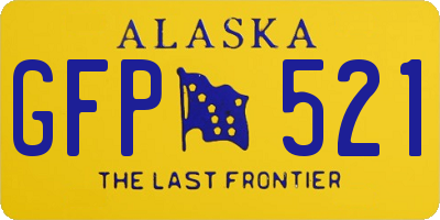 AK license plate GFP521