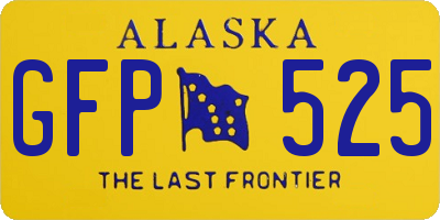 AK license plate GFP525