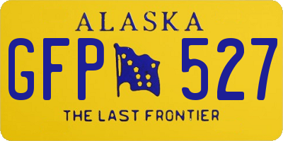 AK license plate GFP527