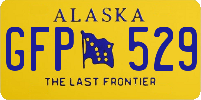 AK license plate GFP529