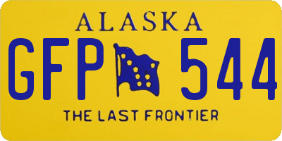 AK license plate GFP544