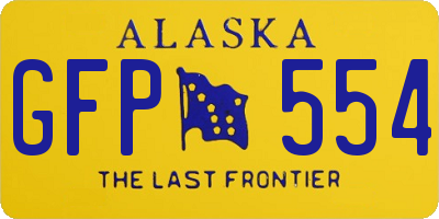 AK license plate GFP554