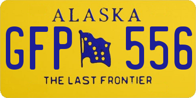 AK license plate GFP556