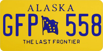 AK license plate GFP558