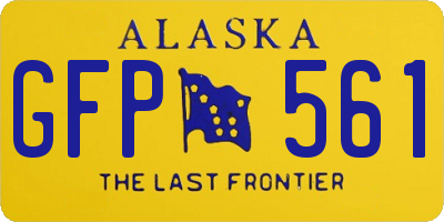AK license plate GFP561