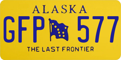 AK license plate GFP577