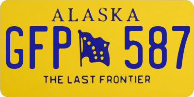 AK license plate GFP587