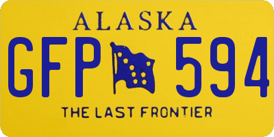 AK license plate GFP594