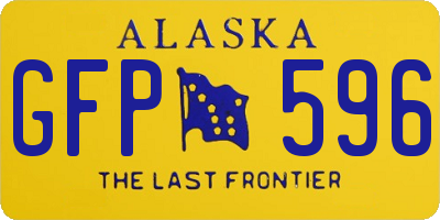 AK license plate GFP596