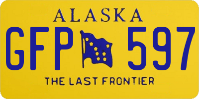 AK license plate GFP597