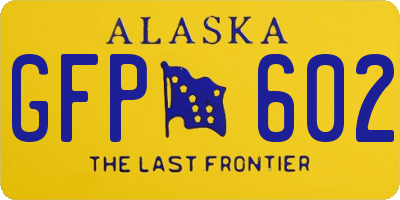 AK license plate GFP602